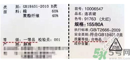 衣服一等品是什么意思？衣服一等品和合格品哪個(gè)好？