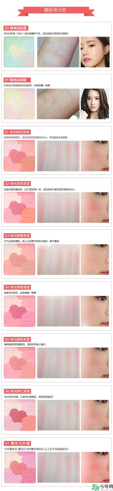 canmake花瓣腮紅色號(hào)對(duì)比圖？canmake五色花瓣腮紅試色