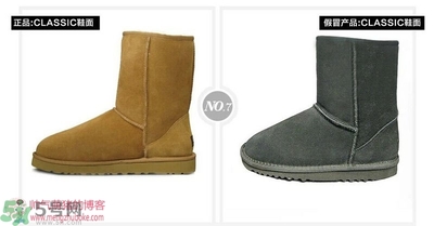 ugg是什么牌子？ugg雪地靴真假辨別圖對比