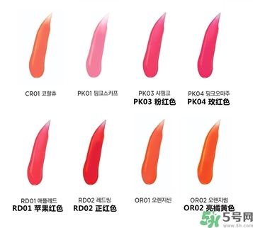 菲詩小鋪水墨絢染潤唇彩色號(hào) 菲詩小鋪唇彩試色圖
