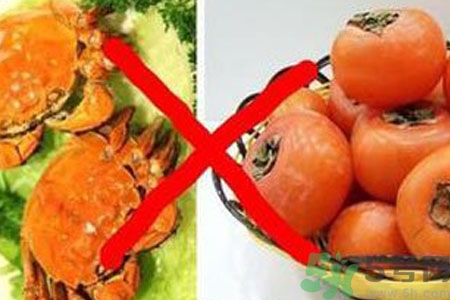大閘蟹和柿子為什么不能一起吃？柿子和螃蟹隔多久可以吃？