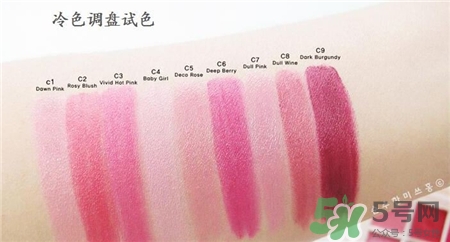 愛(ài)麗小屋9色唇頰盤色號(hào) 愛(ài)麗小屋9色唇膏盤試色
