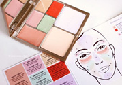stila7色遮瑕盤試色 stila7色修容盤試色圖