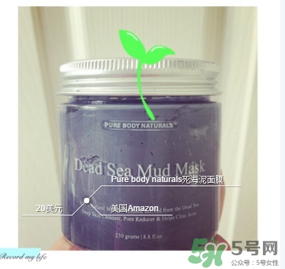 pure body naturals死海泥面膜怎么樣？