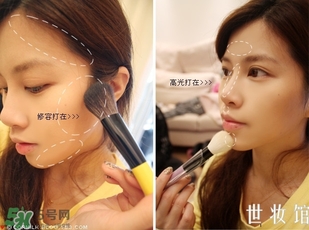 sleek修容粉怎么用？sleek修容粉使用方法