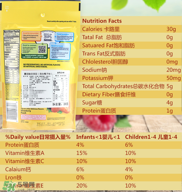 嘉寶溶豆成分如何？嘉寶溶豆成分表