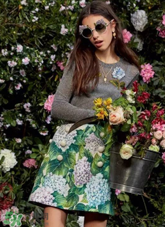dolce gabanna杜嘉班納2017秋冬繡球花系列怎么樣_好看嗎？