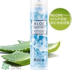 recipe水晶蘆薈膠噴霧怎么樣？recipe水晶蘆薈膠噴霧怎么用