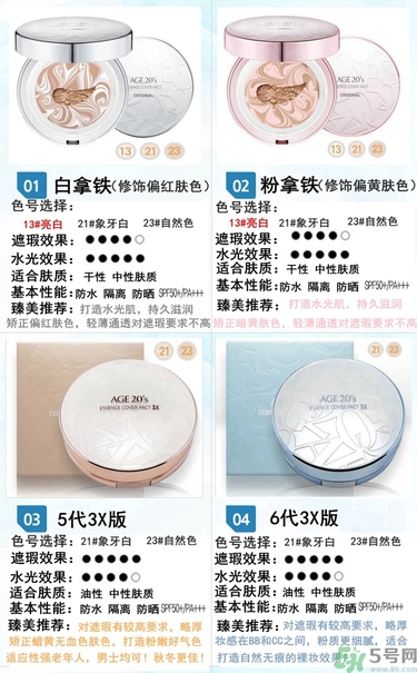 age20s粉底好還是赫拉氣墊好？
