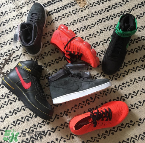 vlone與nike air force 1high聯(lián)名款運動鞋配色有哪幾種？