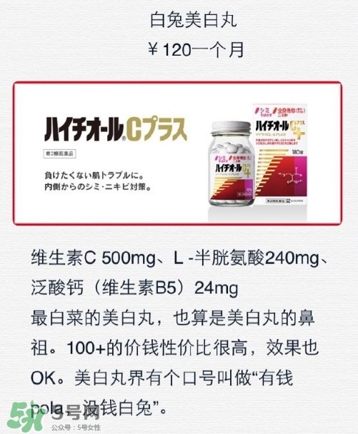 白兔美白丸怎么吃？白兔美白丸一天吃幾粒？