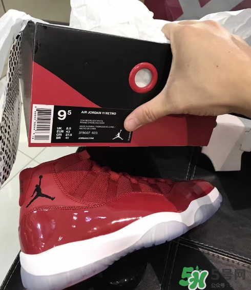 air jordan 11 gym red安東尼全紅配色實物怎么樣？