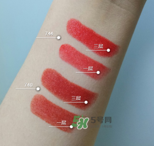 dior740和744哪個(gè)好看？迪奧740和744試色對比