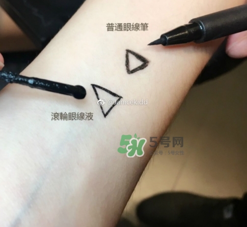 mac滾輪眼線液色號(hào)試色 mac滾輪眼線液多少錢