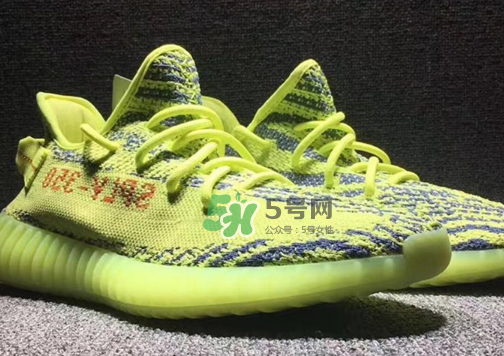 adidas yeezy boost 350 v2熒光黃椰子實(shí)物什么樣？