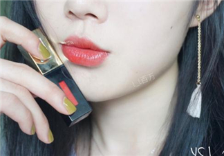 ysl唇釉217試色 ysl217唇釉試色圖