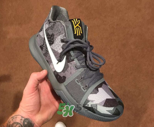nike kyrie 3 girls eybl會發(fā)售嗎？歐文3代精英賽灰色迷彩實物