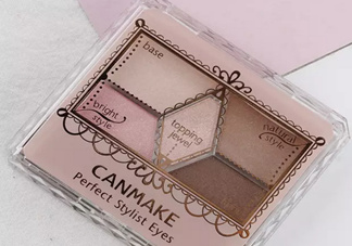 canmake五色眼影真假對比圖 canmake五色眼影使用方法