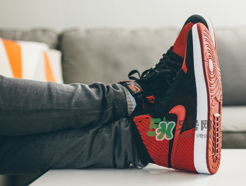 air jordan 1 flyknit banned上腳怎么樣？aj1編織款毛線鞋上腳效果