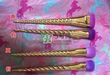 tarte獨(dú)角獸化妝刷真假辨別對(duì)比圖