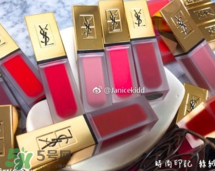 ysl絲絨印記啞光唇露多少錢？ysl絲絨啞光唇露試色