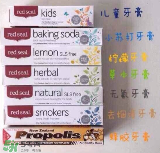 Red Seal紅印牙膏怎么選？Red Seal紅印牙膏有哪幾款？
