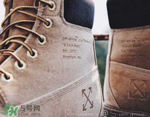 off white與timberland聯(lián)名6英寸大黃靴實物什么樣？