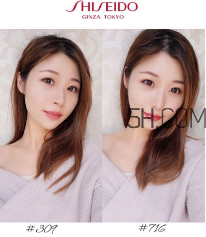 資生堂Rouge Rouge唇膏色號(hào)_試色圖