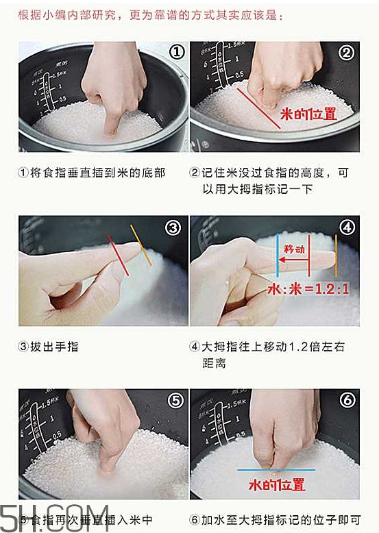 煮飯用熱水還是冷水？煮飯要放多少水