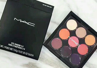 mac red hot9色眼影盤色號_試色圖