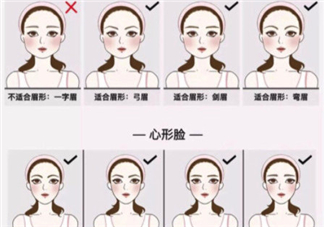 瘦臉眉畫法 瘦臉眉圖片步驟