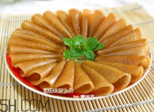 糖醋蘿卜皮怎么做？怎么用菜刀削蘿卜皮和薄蘿卜片