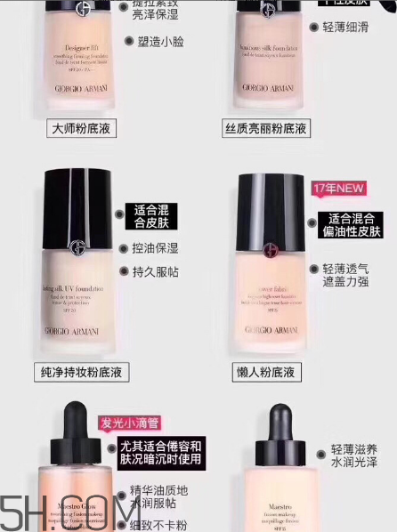 阿瑪尼粉底液選購指南 阿瑪尼粉底液測評(píng)