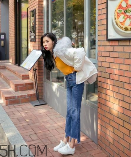 棉襖配牛仔褲好看嗎？棉服搭配牛仔褲圖片