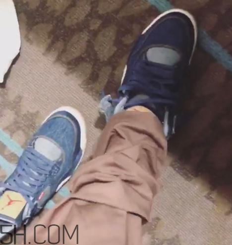 levis與air jordan 4聯(lián)名款實(shí)物什么樣_多少錢？