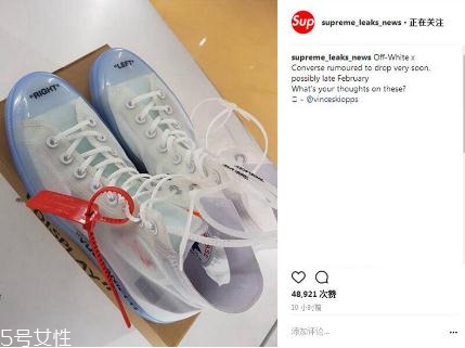 off white與converse匡威1970s聯(lián)名發(fā)售時間_實(shí)物曝光
