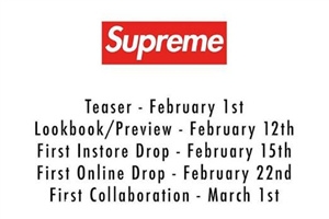 supreme2018春夏系列什么時候發(fā)售？