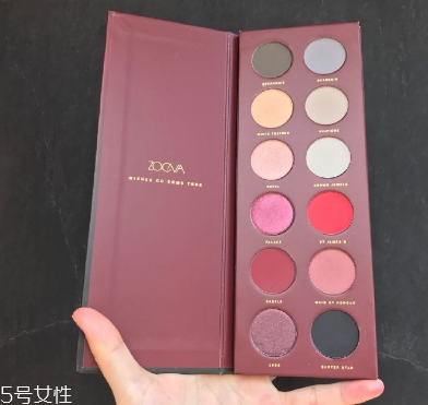 zoeva眼影多少錢？zoeva queens guard眼影盤試色