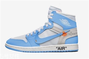 off white聯(lián)名air jordan 1北卡藍(lán)配色發(fā)售時間_多少錢？